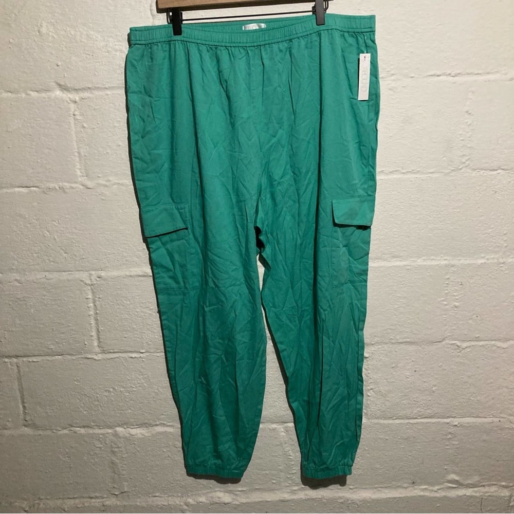 NWT Abound Green Marine Pull On Cargo Joggers - Size 1X